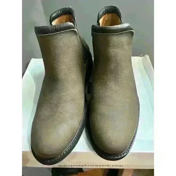 MJNY by Marc Joseph NY Austin Chelsea Boot Truffle Washed Grainy Sz 10 / EU 43.5 - Picture 8 of 9
